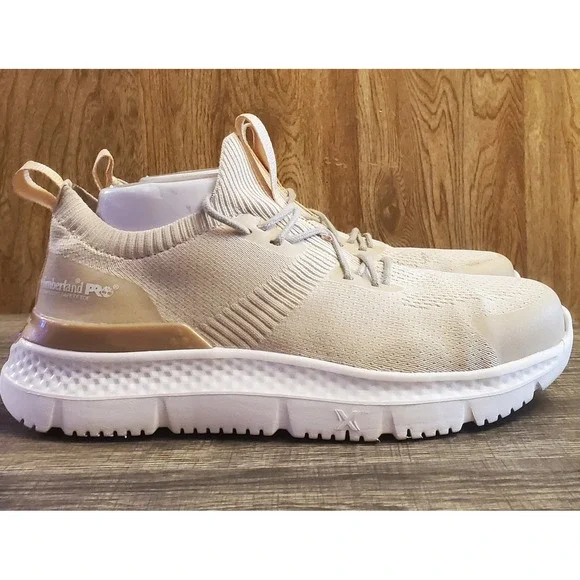 Timberland Pro Setra Low Composite Toe Shoes Women's Size 8 Tan - Picture 1 of 12